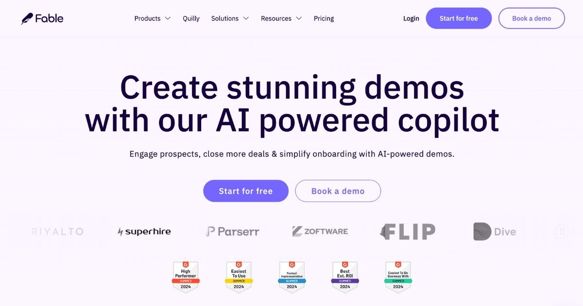 Fable: AI-powered interactive demo tool