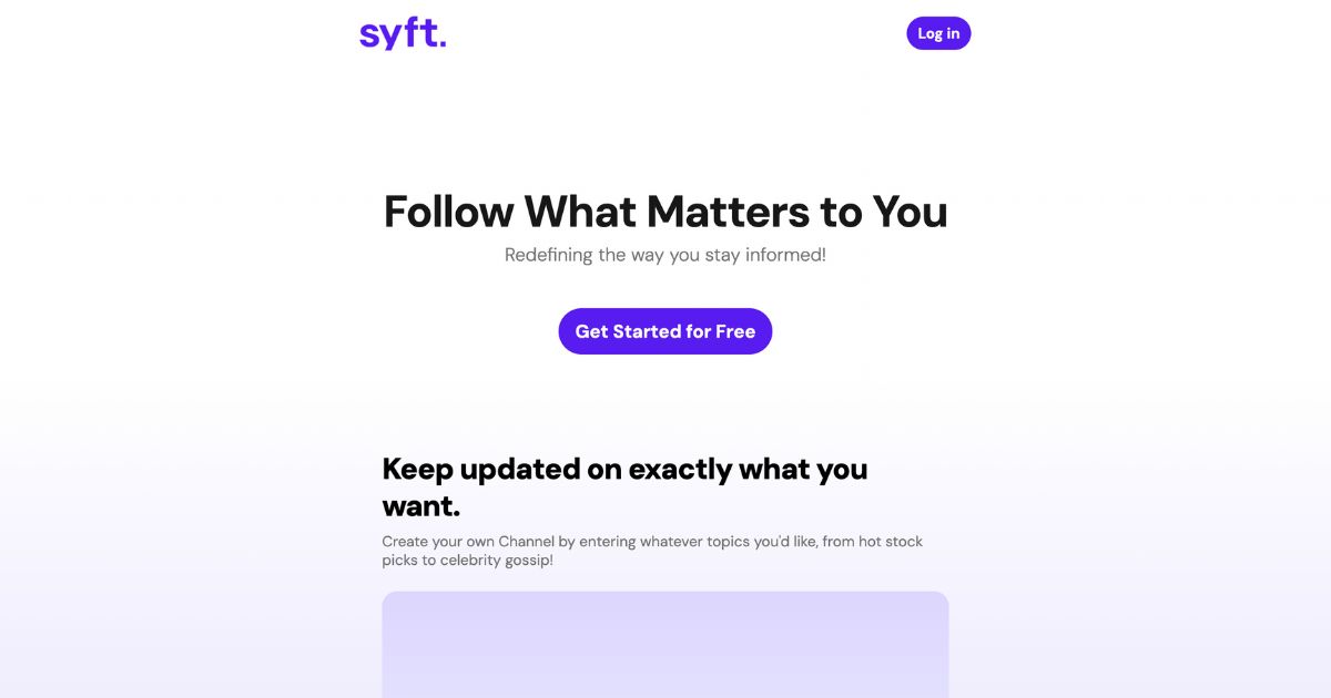 Syft: Personalized information aggregator