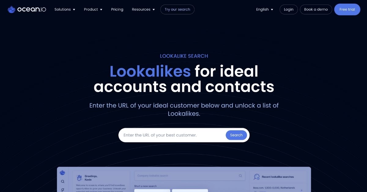 OceanIO: Intelligent B2B growth tool