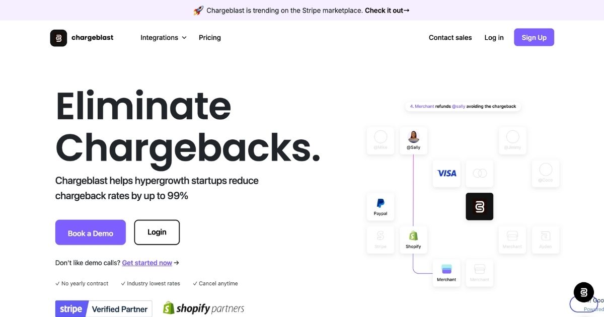 Chargeblast: Chargeback prevention tool