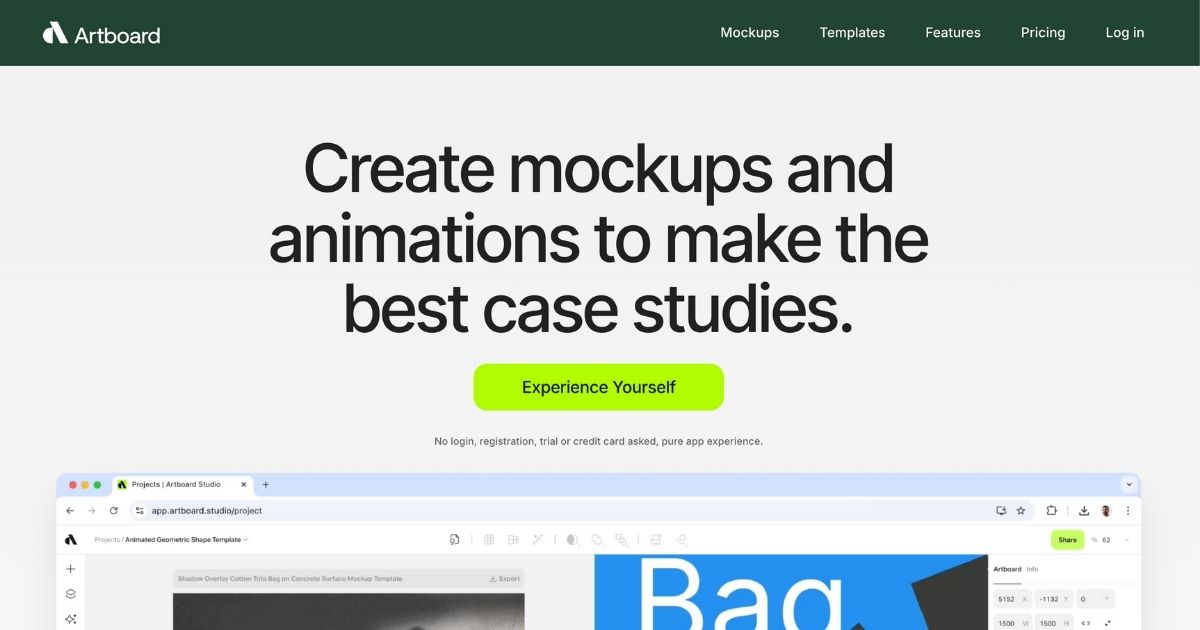 Artboard Studio: Design platform for mockups & animations