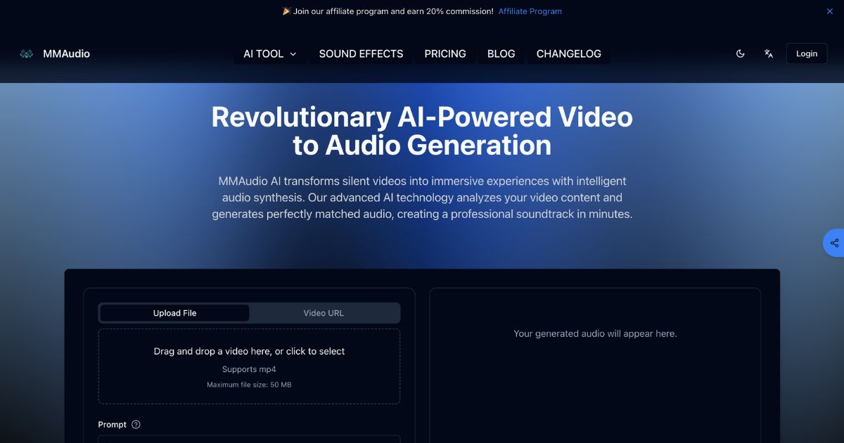 MMAudio: Transform videos with AI audio