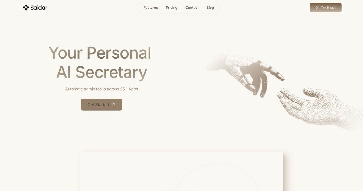 Saidar: Automate Tasks & Enhance Workflow