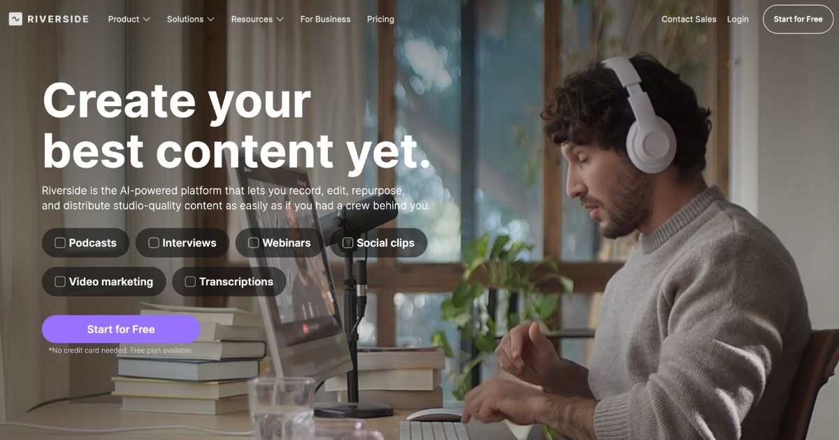 Riverside.fm: AI-Enhanced Content Creation Platform