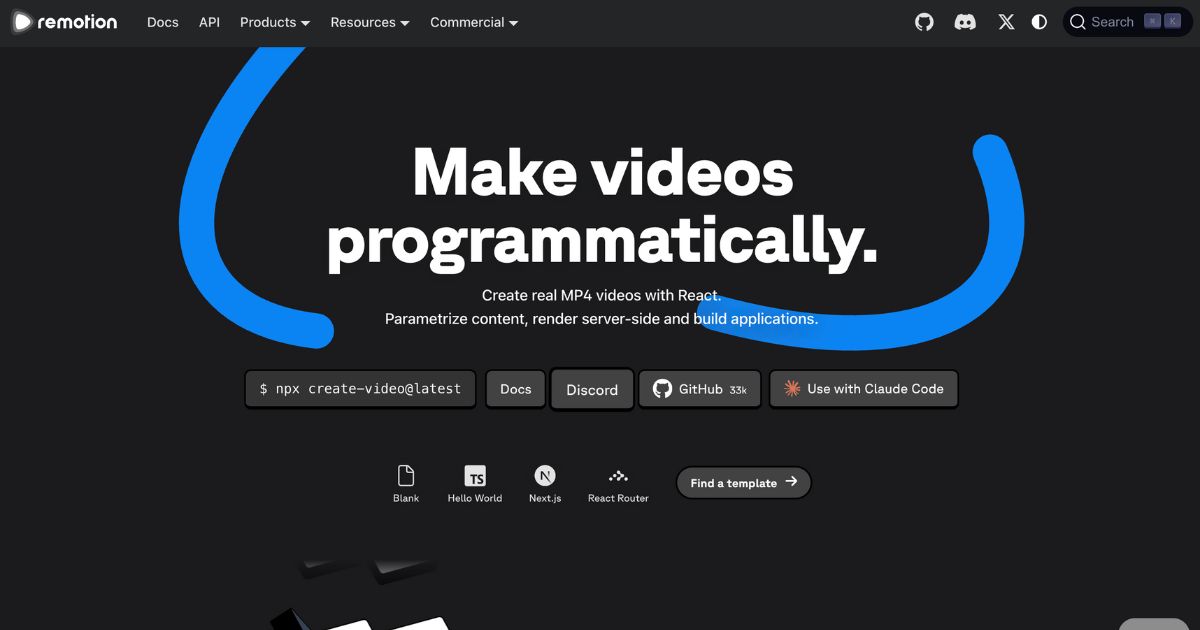 Remotion: React-based Video Creation Framework
