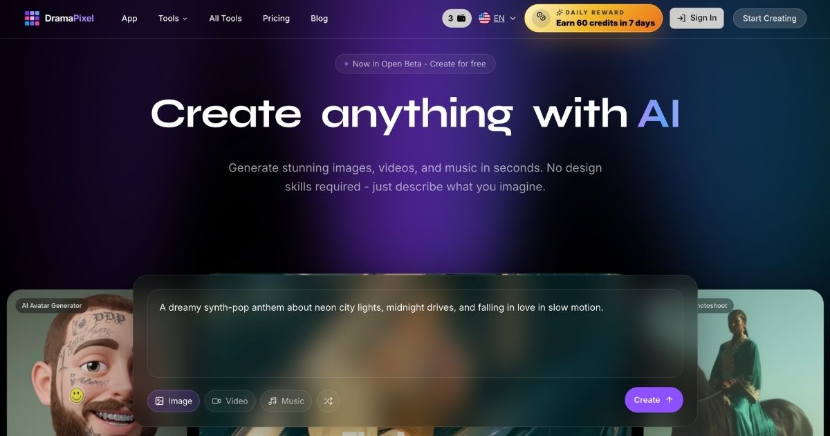 DramaPixel: AI Multimedia Creation Platform