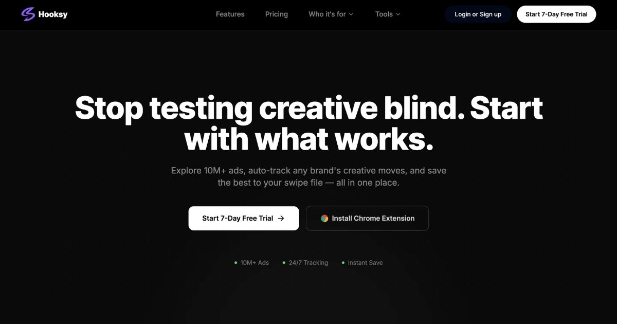 Hooksy.ai: Ad Discovery & Competitor Monitoring