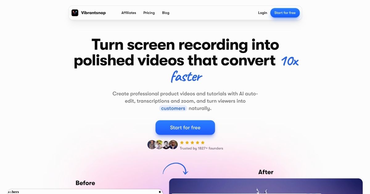 VibrantSnap: AI-Powered Screen Recording Platform