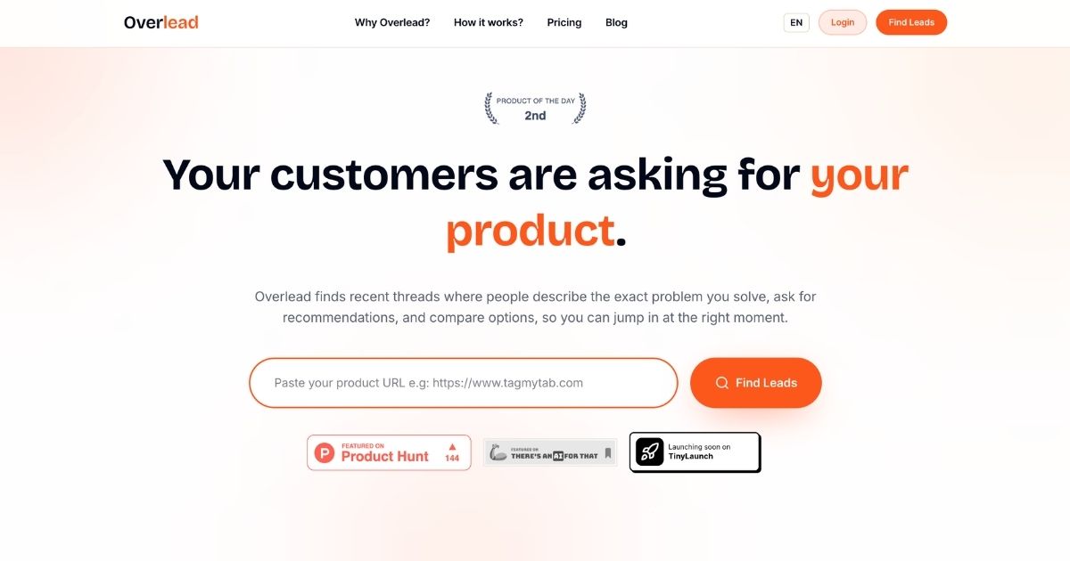 Overlead: Buyer-Intent Query Analysis Tool