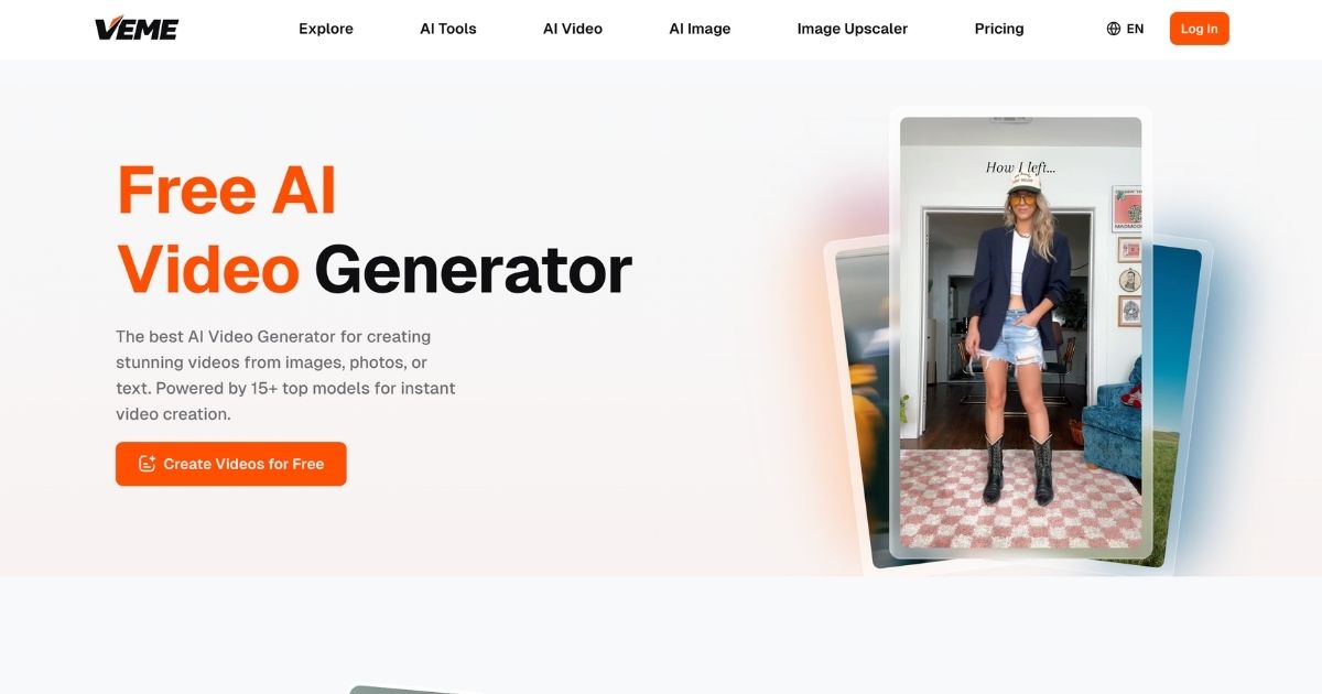 VEME: AI Platform for Video & Image Creation