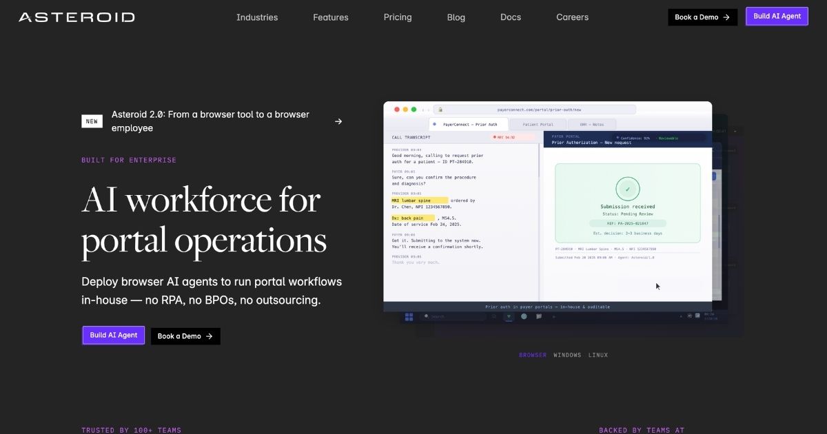 Asteroid: Automate Browser Workflows Efficiently