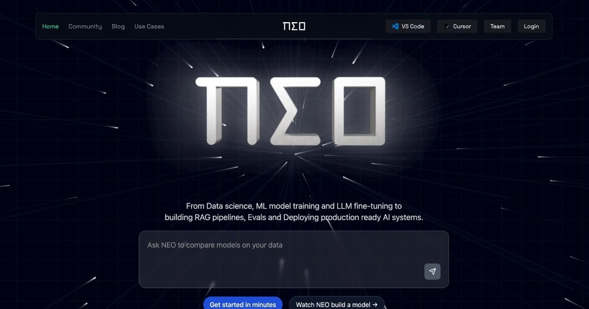 Neo: Autonomous AI Model Development Platform