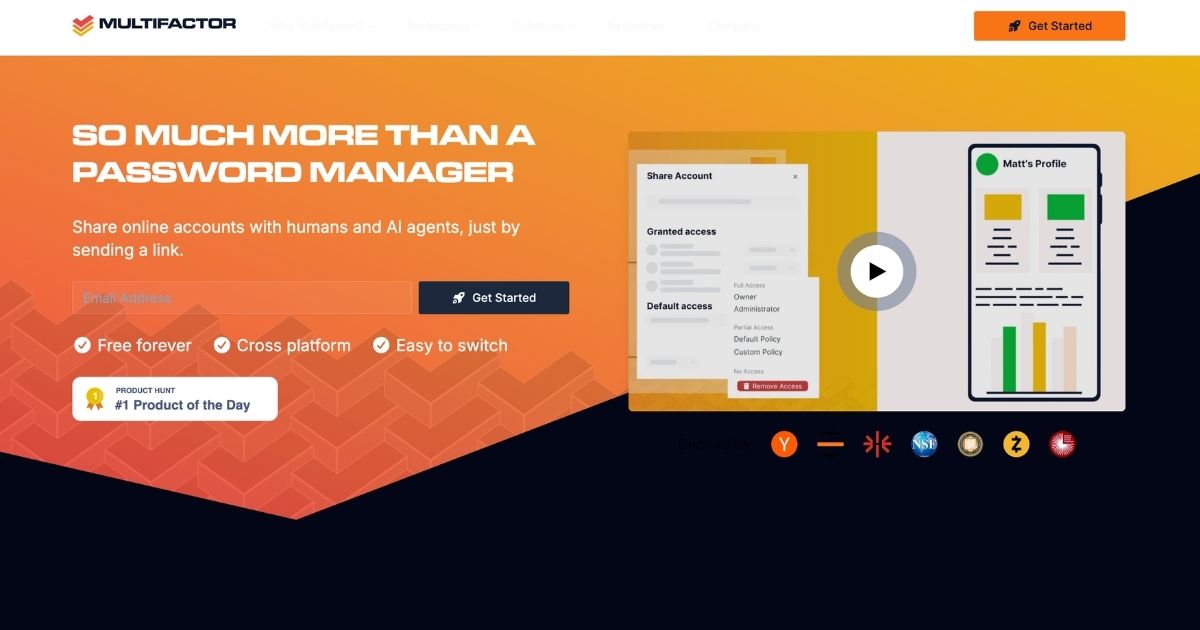 Multifactor: Secure Online Account Management