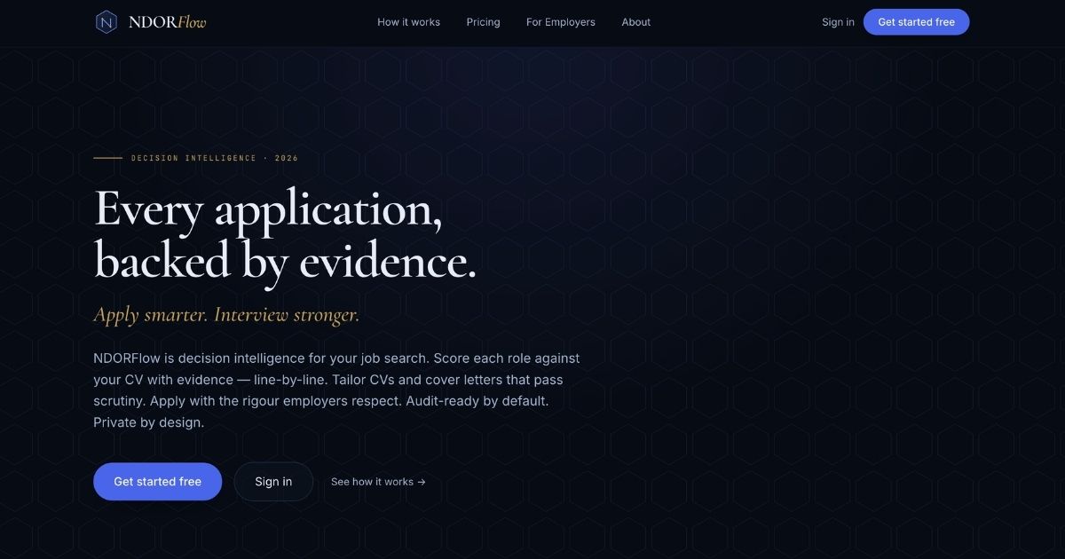 NDORFlow: Decision Intelligence for Hiring