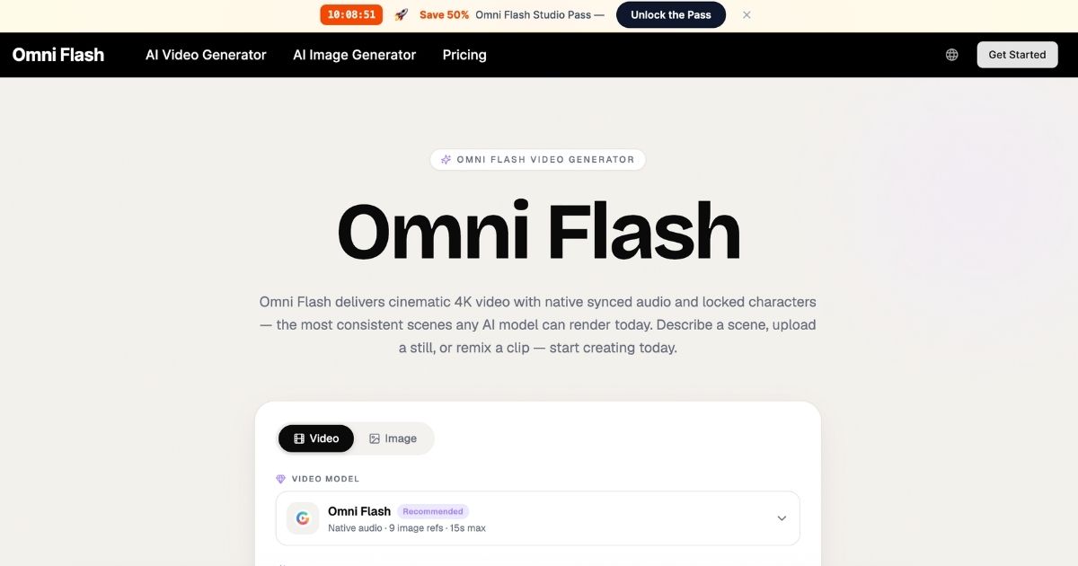 Omni Flash: AI Video Generation Platform