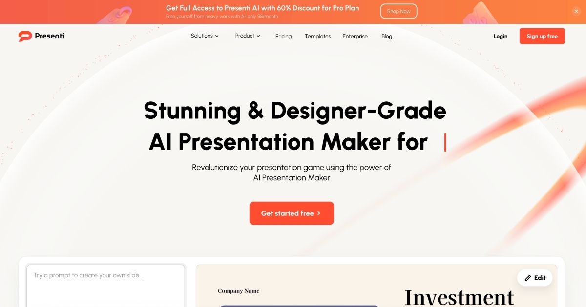Presenti.ai: AI Tool for Effortless Presentations