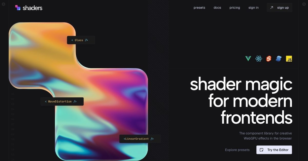 Shaders: GPU Visual Effects & Design Editor