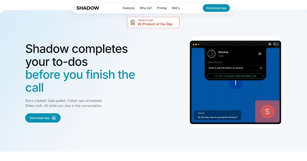 Shadow: AI Assistant Enhancing Productivity
