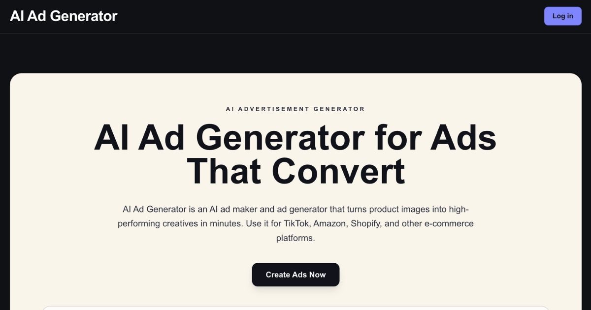 AI Ad Generator: TikTok-Optimized Ad Creation
