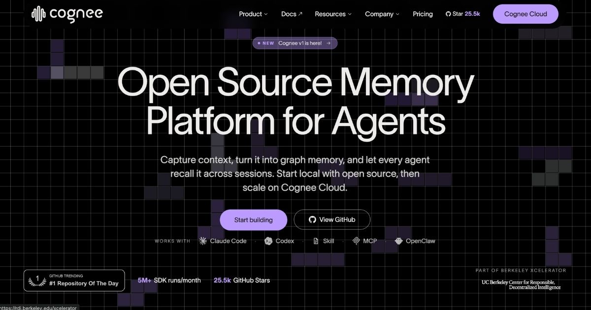 Cognee: Open-Source AI Memory Enhancement
