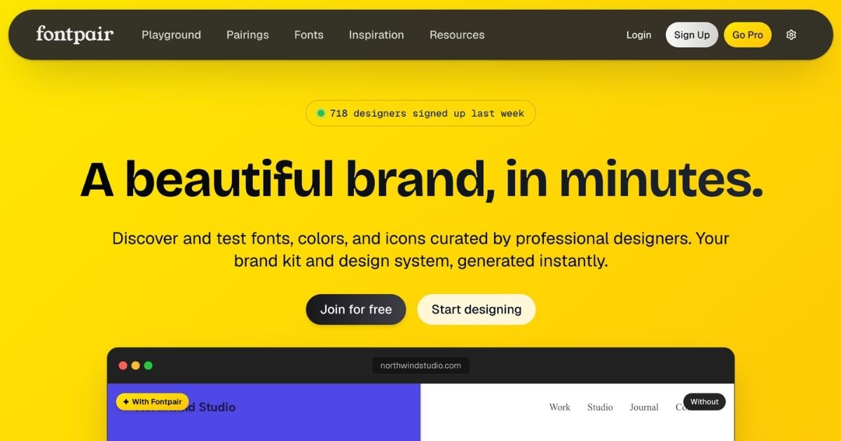 Fontpair: Streamlined Font Pairing Tool