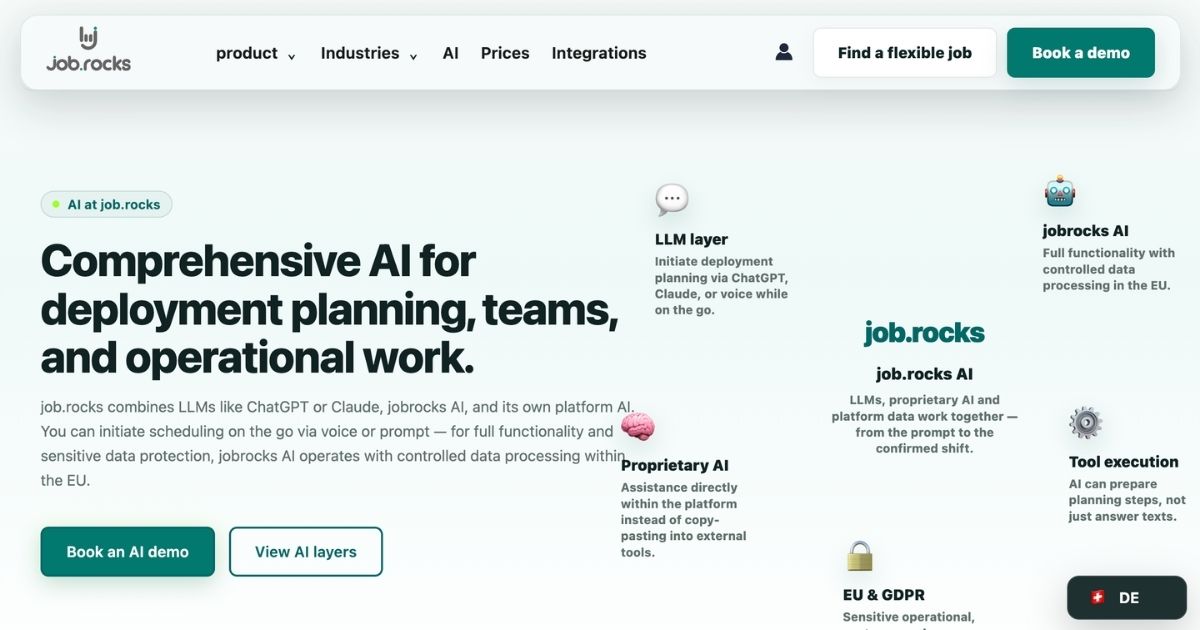 Job.rocks KI: Streamlining Flexible Workforce Management
