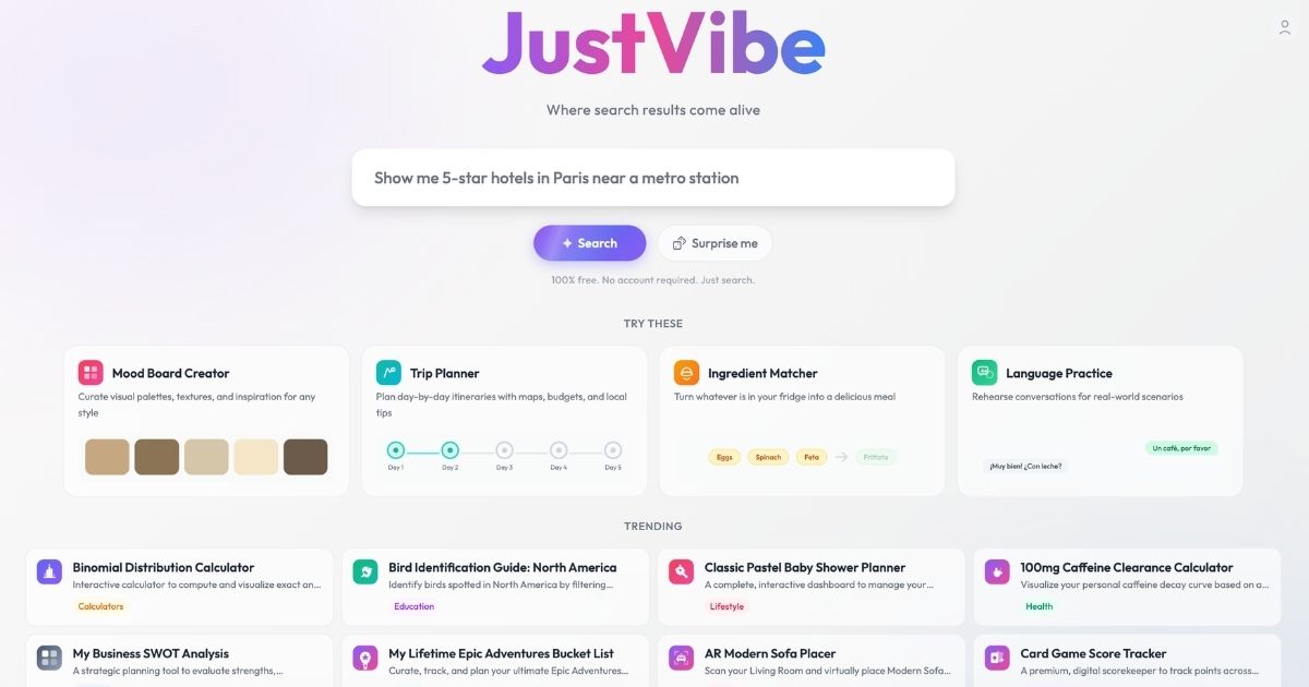 JustVibe: AI-Powered Custom Application Generator