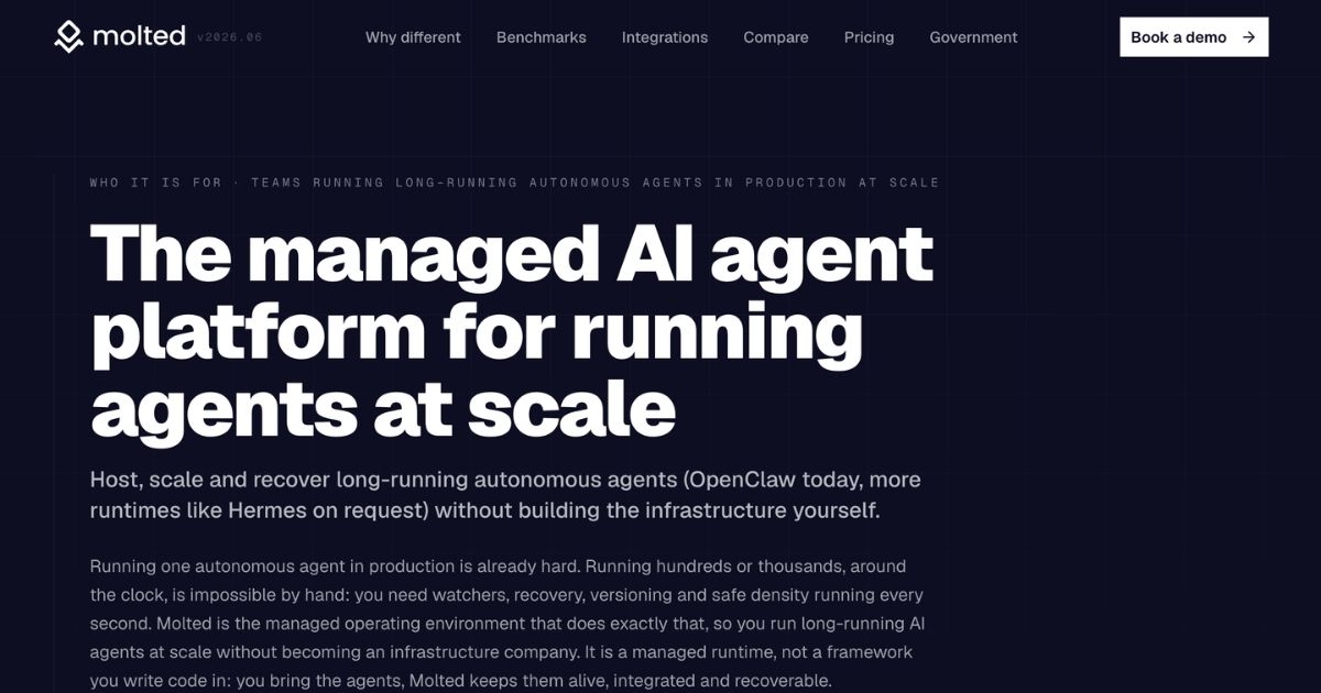 Molted: Managed Environment for Autonomous AI