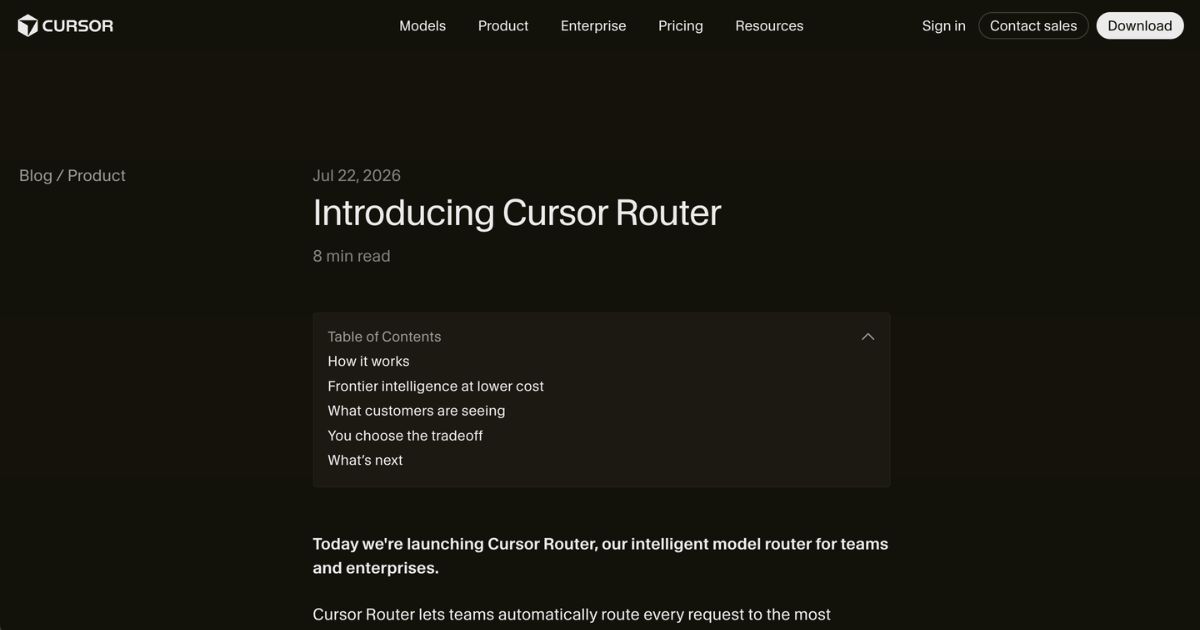 Cursor Router: Intelligent AI Model Routing