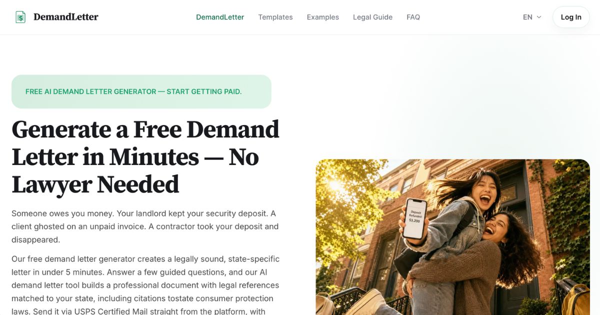 DemandLetter.ai: AI-driven, Legal Demand Letters