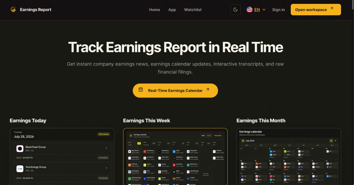 Earnings Report: Streamlining Public Company Insights