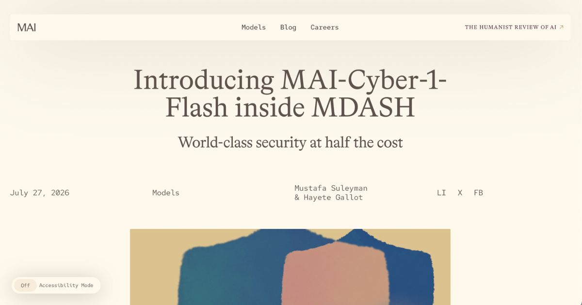 MAI-Cyber-1-Flash: Efficient Vulnerability Detection
