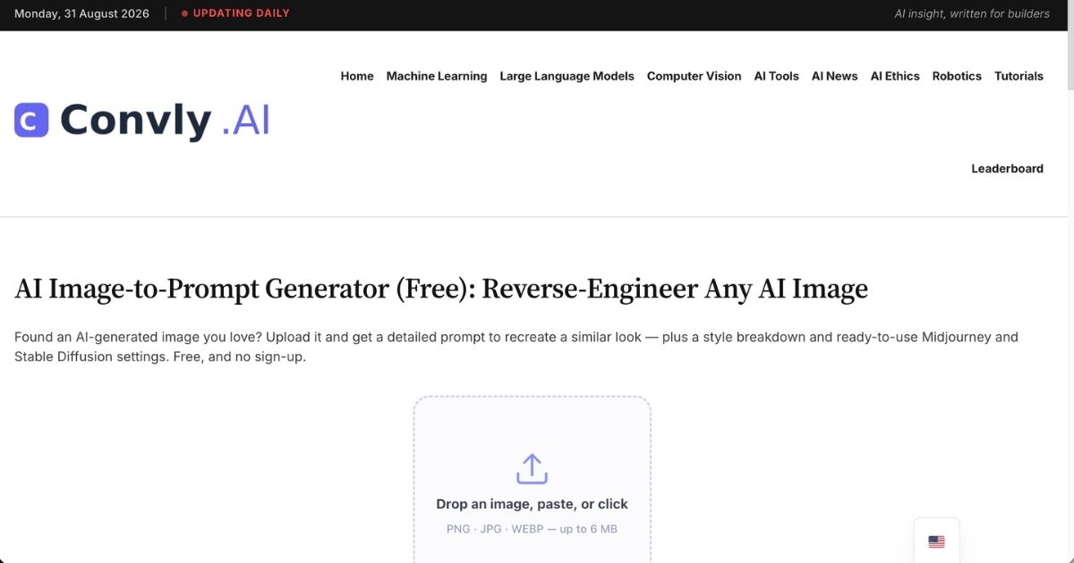 Convly AI’s Image-to-Prompt Tool: Visual Style Analysis